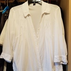 Gloria Vanderbilt 3/4 sleeve top